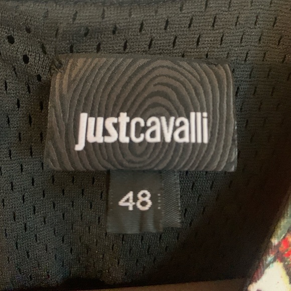 JUST CAVALLI IT46 Bird Print Floral Multicolour Ruffle Dress Size 48 (Size XL) - Picture 5 of 10